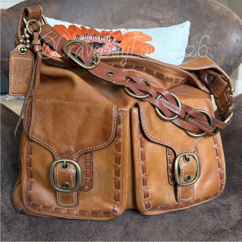 MOREpix BLEECKER 11447 LACED ELISA XL SLIM DUFFLE BAG COACH  (NFS)